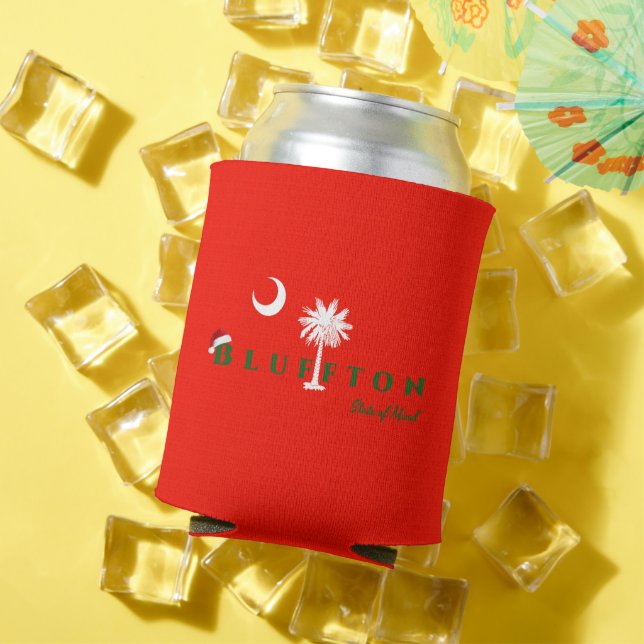 Rafraîchisseur Pour Canette Bluffton État d'esprit Noël Vacances Rouge Vert (Été in situ)
