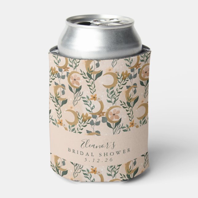 Rafraîchisseur Pour Canette Boho Blush Botanon Fête des mariées personnalisée (Can devant)