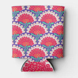 Rafraîchisseur Pour Canette Boho Chic Floral Vintage Imprimer.