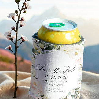 Rafraîchisseur Pour Canette Boho Mariage de cadre fleuri