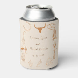 Rafraîchisseur Pour Canette Boho Western Cowboy Mariage d'illustration