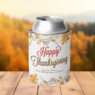 Rafraîchisseur Pour Canette Bon thanksgiving Chic Fall Leaves Société Parti
