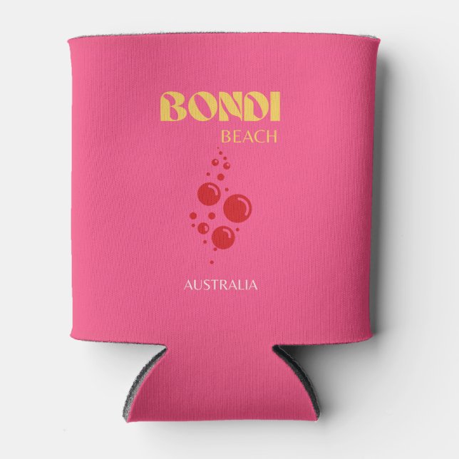 Rafraîchisseur Pour Canette Bondi Beach, Rose (Devant)