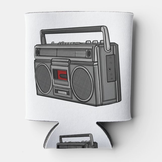 Rafraîchisseur Pour Canette Boombox Ghetto Blaster OldSchool HipHop Music Soul (Devant)