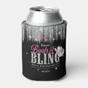 Rafraîchisseur Pour Canette Boots 'n Bling Disco Enterrement de Vie de Jeune F