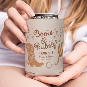 Rafraîchisseur Pour Canette Boots occidentaux et Fête des mariées de bulle peu