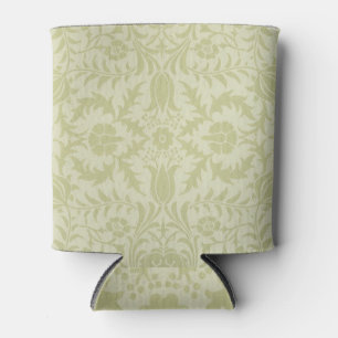 Rafraîchisseur Pour Canette Borage vert tendre damassé vintage de William Morr