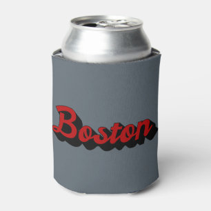 Rafraîchisseur Pour Canette Boston rouge et noir