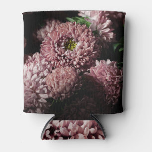 Rafraîchisseur Pour Canette Botaniques sombres Moody : Asters roses