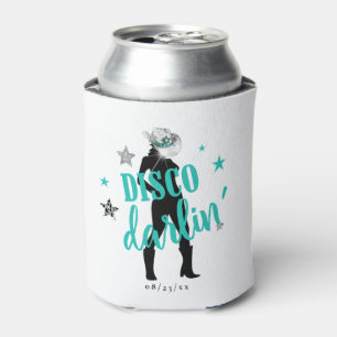 Rafraîchisseur Pour Canette Bottes 'n Bling Disco Darlin' Turquoise ID925