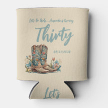Bottes occidentales Floral Trente Anniversaire Fêt