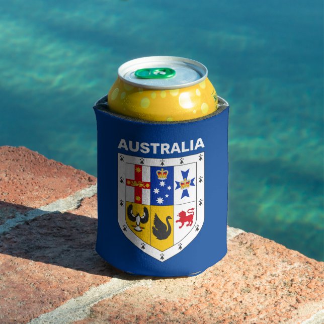 Rafraîchisseur Pour Canette Bouclier des armes d'Australie (Piscine in situ)