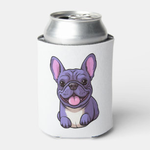 Rafraîchisseur Pour Canette Bouledogue français lilas
