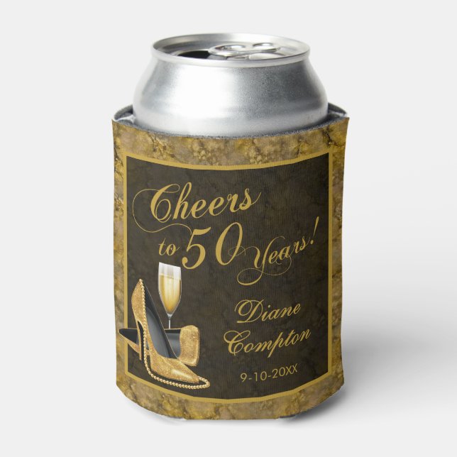 Rafraîchisseur Pour Canette Bravo à 50 ans Black Gold (Can devant)