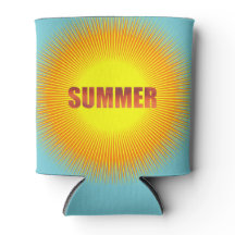 Bright Summer Sun Can Cooler