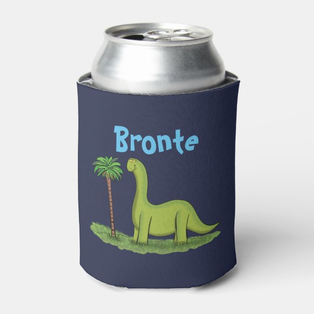 Rafraîchisseur Pour Canette Brontosaurus joyeux dessin de dinosaure peut refro (Can devant)