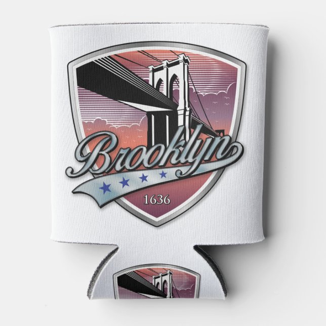 Rafraîchisseur Pour Canette Brooklyn Design Silver (Devant)