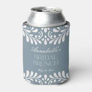 Rafraîchisseur Pour Canette Brunch nuptial dusty Blue Talavera espagnol Fiesta