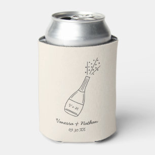 Rafraîchisseur Pour Canette Bubbly Popping Champagne Bouteille Mariage Whimsic