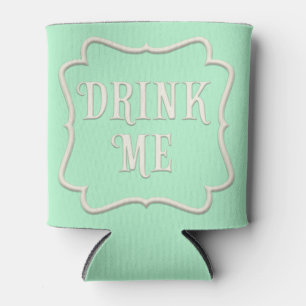 Rafraîchisseur Pour Canette "Buvez-moi Wonderland Tea Party Pastel Green