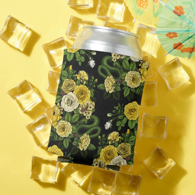 Rafraîchisseur Pour Canette Caché en rose, jaune et vert (Été in situ)