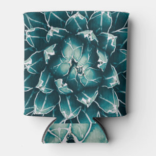 Rafraîchisseur Pour Canette Cactus d'agave, nature bleue abstraite