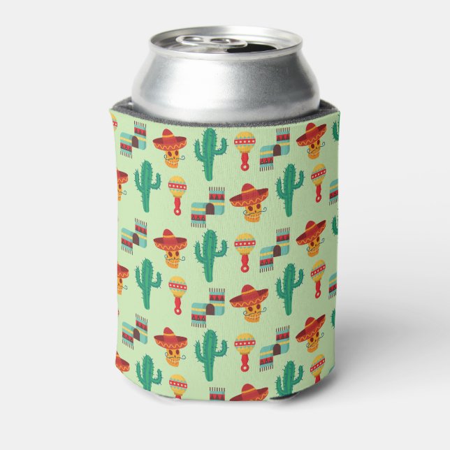 Rafraîchisseur Pour Canette Cactus mexicain et Sombrero Motif (Can Dos)