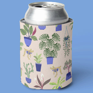Rafraîchisseur Pour Canette Cactus Motif Dusty rose