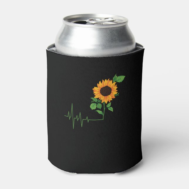 Rafraîchisseur Pour Canette Cadeau de fleur de tournesol (Can devant)