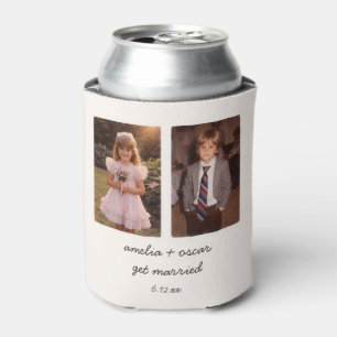 Rafraîchisseur Pour Canette Cadeau de mariage photo d'enfance Instantané vinta