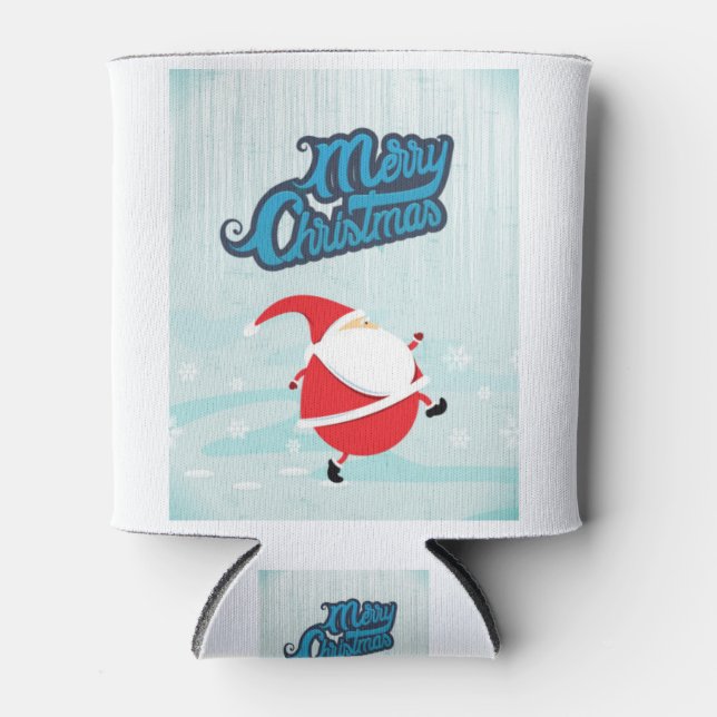 Rafraîchisseur Pour Canette Cadeaux Père Noël de Noël mignons (Devant)
