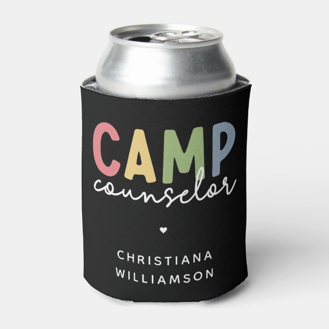 Rafraîchisseur Pour Canette Cadeaux personnalisés de conseillers de camp (Can devant)