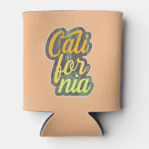 Rafraîchisseur Pour Canette Californie Vintage Logo Trees Arrière - plan