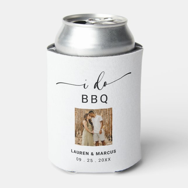 Rafraîchisseur Pour Canette Calligraphie Rustique moderne Je fais BBQ (Can devant)