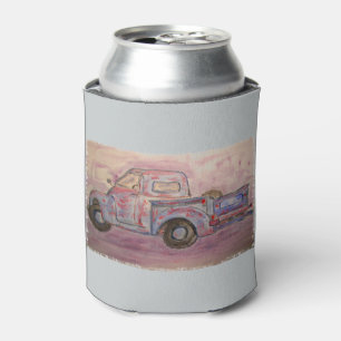 Rafraîchisseur Pour Canette camion bleu antique de patine