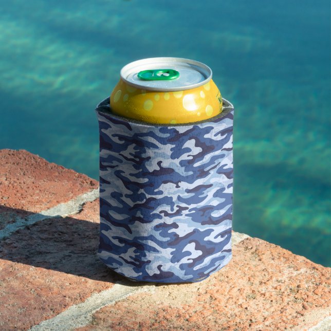 Rafraîchisseur Pour Canette Camo bleu-froid (Piscine in situ)