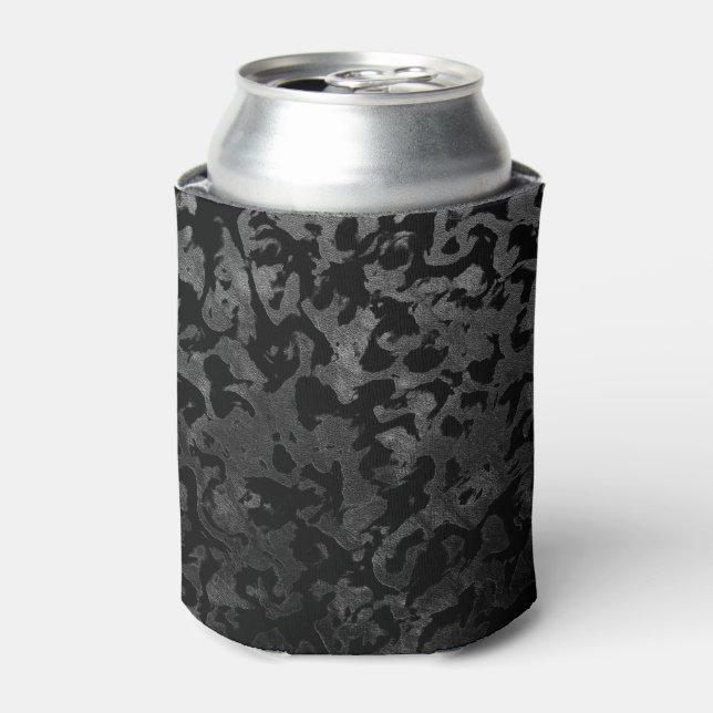 Rafraîchisseur Pour Canette Camo moderne -noir et gris foncé- camouflage (Can devant)
