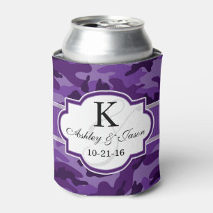 Rafraîchisseur Pour Canette Camo violet violet, Mariage de camouflage