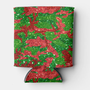 Rafraîchisseur Pour Canette Camouflage Parties scintillant Haus De Camo Xmas