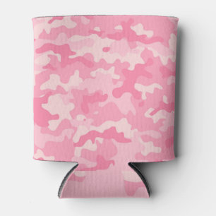 Rafraîchisseur Pour Canette Camouflage rose : texture fillette sans soudure.