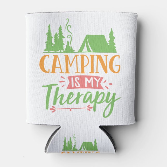 Rafraîchisseur Pour Canette camper est ma thérapie (Devant)