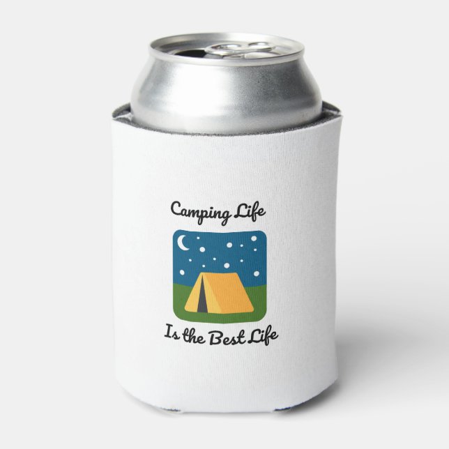 Rafraîchisseur Pour Canette Camping Life est la meilleure vie peut refroidir (Can devant)