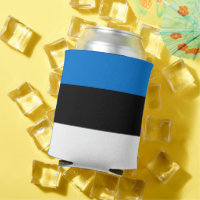 Can Cooler avec drapeau d'Estonie