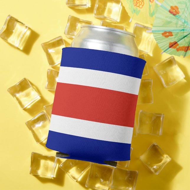 Rafraîchisseur Pour Canette Can Cooler avec drapeau du Costa Rica (Été in situ)