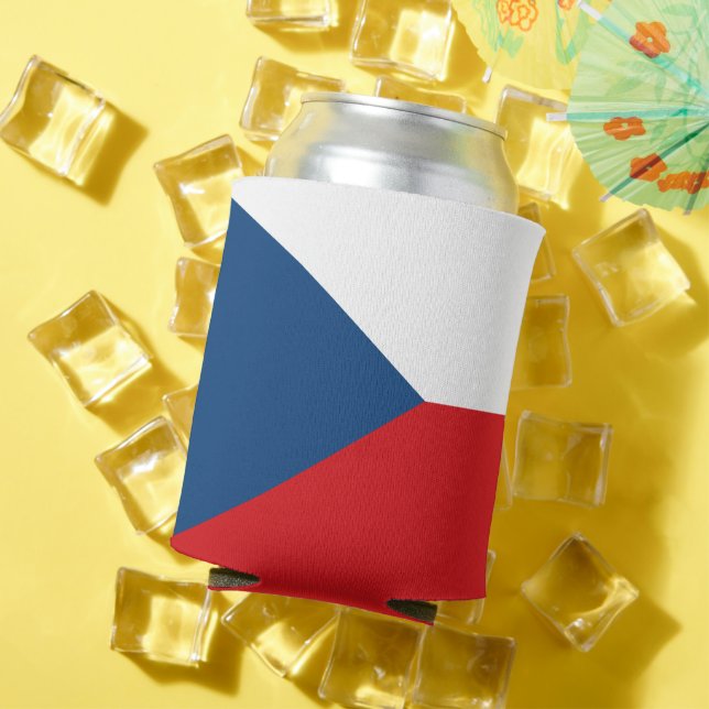 Rafraîchisseur Pour Canette Can Cooler avec le drapeau de Czechia (Été in situ)