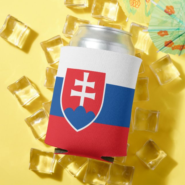 Rafraîchisseur Pour Canette Can Cooler avec le drapeau de la Slovaquie (Été in situ)