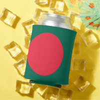 Can Cooler avec le drapeau du Bangladesh