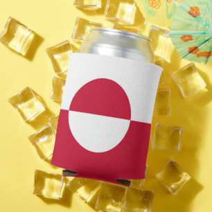 Rafraîchisseur Pour Canette Can Cooler avec le drapeau du Groenland
