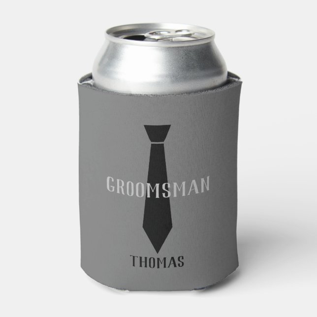 Rafraîchisseur Pour Canette Can Cooler - Cravate Groomsman (Can devant)