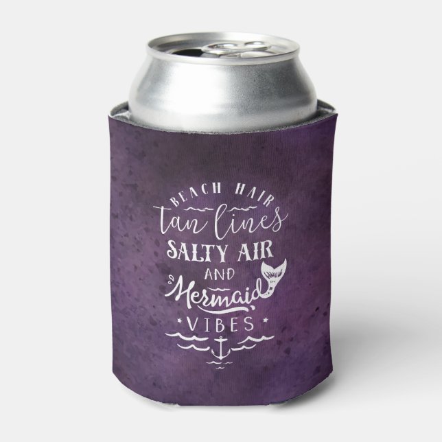 Rafraîchisseur Pour Canette Can Cooler - Vibes d'été violet (Can devant)
